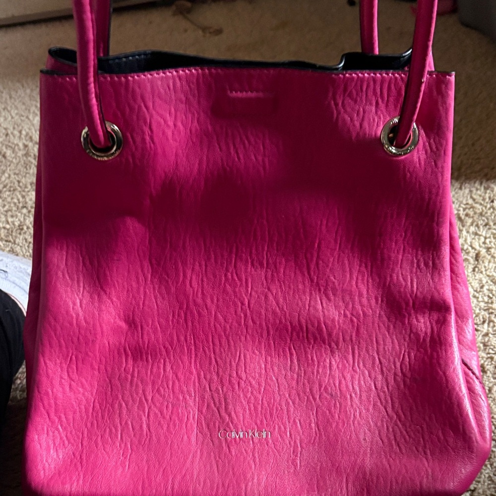 Calvin Klein Fuchsia Tote Bag